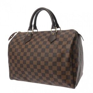 Louis Vuitton Damier Handbag Canvas Speedy Brown